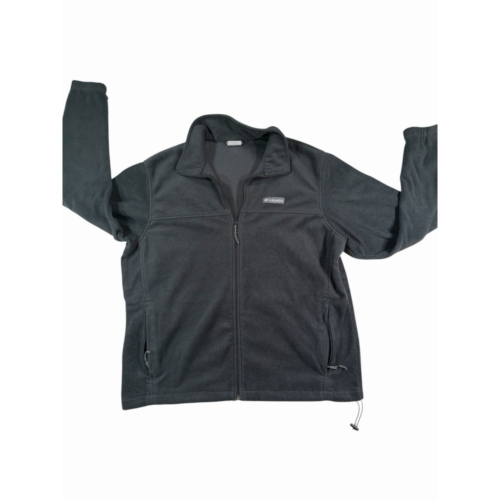 Columbia Men's Dark Gray Full Zip Jacket w/ Zipped Pockets Stand-Up Collar XL